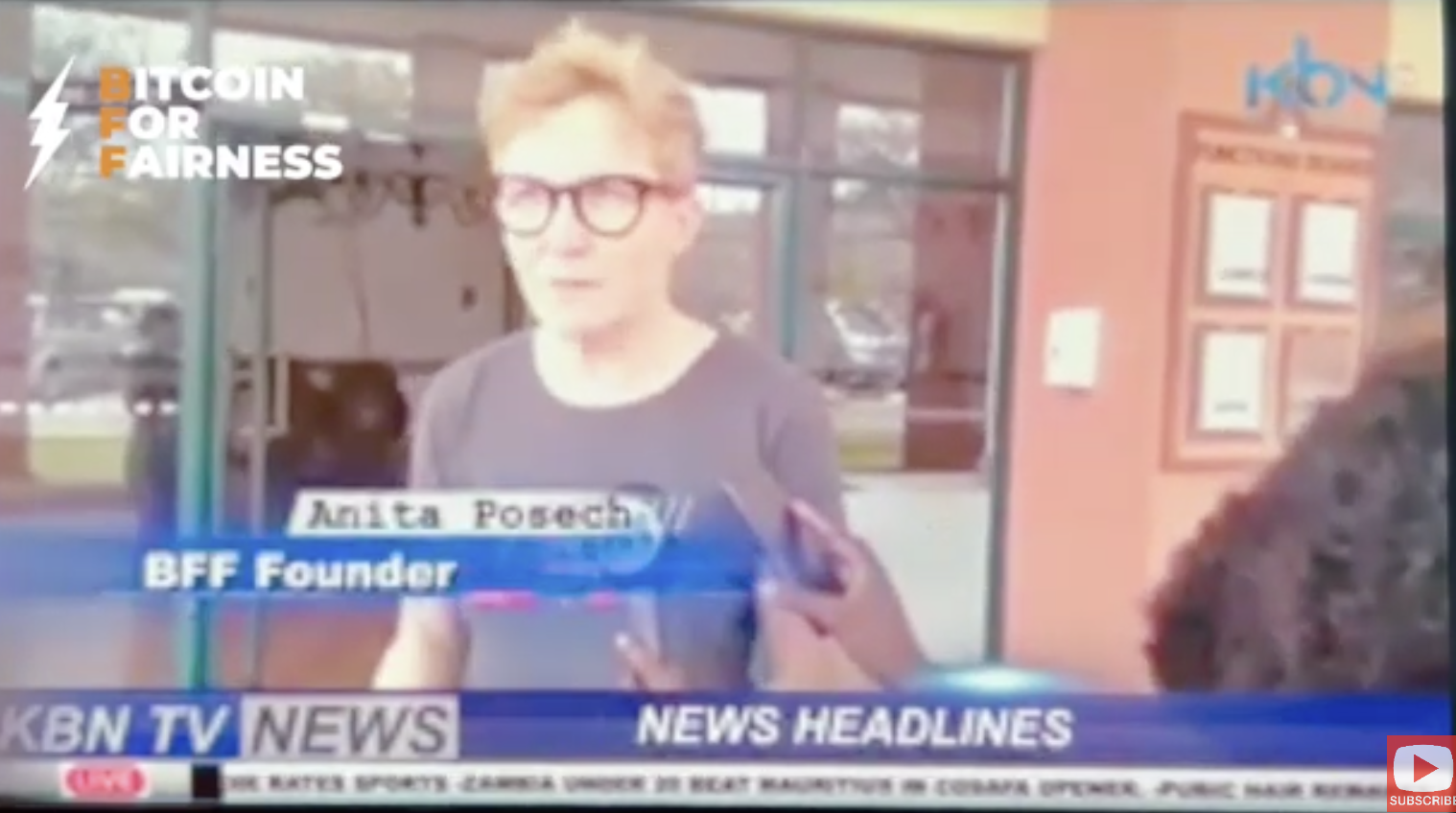 Anita Posch about Bitcoin mining on KBN TV in Zambia