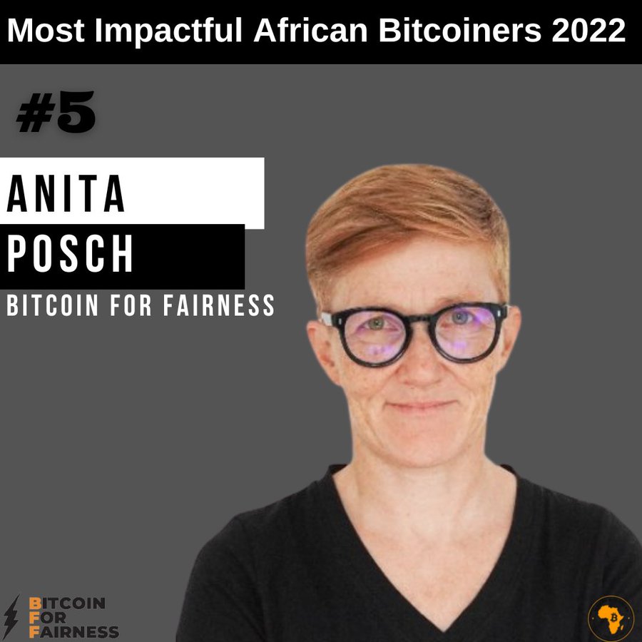 Anita Posch Fifth Most Impactful African Bitcoiner
